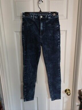 American Eagle Indigo Wash Sky High Jeggings